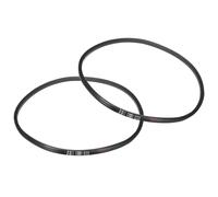 sourcing map 2pcs B46 1/2 Rubber V Belt, B Section V-Belt 49.2" Outside Circumference x 0.67" Width x 0.43" Thick, Industrial Power Transmission Belt, Black