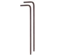 sourcing map 2pcs Ball End Hex Key Wrench 2.5mm S2 Steel L-Shape Long Arm Hexagon Metric Wrenches Repairing Tool for Home Equipment Repair, Red