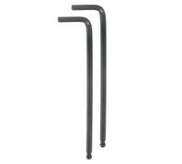 sourcing map 2pcs Ball End Hex Key Wrench 3/16" L-Shape Long Arm Hexagon SAE Wrenches Chrome Vanadium Steel Repairing Tool for Home Repair Black