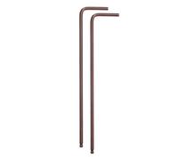 sourcing map 2pcs Ball End Hex Key Wrench 5/64" SAE S2 Steel Long Arm L-Shape Hexagon Wrenches Repairing Tool for Home Bike Motorcycle Repair, Red Brown