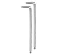 sourcing map 2pcs Ball End Hex Key Wrench 8mm L-Shape Extra Long Arm Hexagon Metric Wrenches Chrome Vanadium Steel Repairing Tool for Home Repair