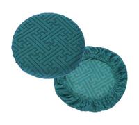 sourcing map 2Pcs Bar Stool Covers Round, 12-14" Soft Elastic Circle Stool Seat Cushion Slipcover for Home Hotel Bar Restaurant, Dark Teal