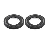sourcing map 2Pcs Bathroom Sink Mounting Ring, Solid Brass Sink Drain Mount Support Base for Home Countertop Glass Ceramic Sinks, Black
