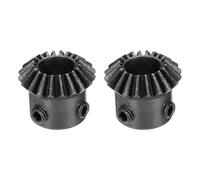sourcing map 2pcs Bevel Gear 1 Module 1:1 Reduction Rate 20T 10mm Hole Dia Bevel Pinion Gear, 90 Degree Steering Gear for Hardware Mechanical Rotation