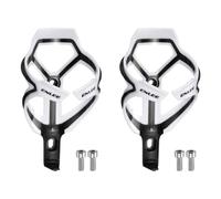 sourcing map 2pcs Bicycle Water Bottle Holder Lightweight Bike Bottle Cages Cycling Cup Holder for MTB Road Gravel, White