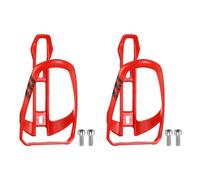 sourcing map 2pcs Bicycle Water Bottle Holder Lightweight Universal Bike Bottle Cages Top Load Cycling Cup Holder for MTB Road Gravel, Red
