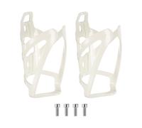 sourcing map 2pcs Bike Water Bottle Holder 5.2" PC Universal Bicycle Bottle Cages Ultralight Cycling Hydration Brackets with Screws for MTB Mountain Road Gravel, White