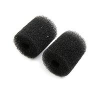 sourcing map 2pcs Black 2.6 Inch Dia Cylinder Pre-Filter Sponge Filter Media for Aquarium