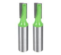 sourcing map 2pcs Bottom Cleaning Router Bits 1/2" Shank Carbide Tipped Spoilboard Surfacing Planing CNC Mortising Bit for Slab Flattening Woodworking, 11/32" (9mm) Dia 25/32" (20mm) Depth