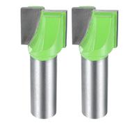 sourcing map 2pcs Bottom Cleaning Router Bits 1/2" Shank Carbide Tipped Spoilboard Surfacing Planing CNC Mortising Bit for Slab Flattening Woodworking, 13/16" (21mm) Dia 25/32" (20mm) Depth