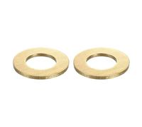 sourcing map 2Pcs Brass Flat Washers, M24x45x3mm Brass Washer Seal Gaskets Flat Ring for Screws Bolts Machinery Repair, Outdoor Construction
