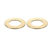 sourcing map 2Pcs Brass Flat Washers, M33x59x2.5mm Brass Washer Seal Gaskets Flat Ring for Screws Bolts Machinery Repair, Outdoor Construction