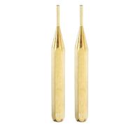 sourcing map 2pcs Brass Punch 3/32" Non-marring Drive Pin Punch Cylindrical Alignment Punches for Watch Repair Jewelry and Craft