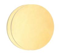 sourcing map 2Pcs Brass Round Plate, 0.12"(3mm) Thick 2.4"(60mm) Dia H65 Brass Round Disc Blank Metal Sheet Copper Circle Disc for Metal Stamping DIY Crafts
