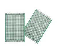 sourcing map 2Pcs Breadboard Solderable 120mm x 80mm Green Circuit PCB Board Double Sided Tin-Plated PCB Prototype Board for Electronics Prototyping, DIY Circuits Projects