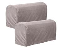 Sourcing Map 2pcs Brown Sofa Armrest Covers, Non-Slip, Easy to Install & Care, Suitable for Home & Office