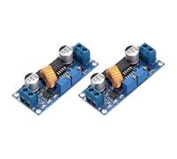 sourcing map 2Pcs Buck Converter Voltage Regulator 5-32V to 0.8-30V 5A Constant Voltage Current Step Down Power Module for Power Adjustment Power Transformers, Blue
