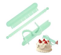 sourcing map 2Pcs Cake Arch Guide Tool, Adjustable Cake Arc Ruler with Decorative Marking Dividers for Baking Fondant Borders Icing Decorating Tool Flower Arranging Aid Tool, Light Green