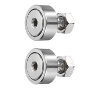 sourcing map 2Pcs Cam Follower Track Runner Bearing CF12-1/KR32 X Needle Roller Stud Track Bearing, 32mm Roller Diameter, M12 Stud Type(Hexagon Socket)