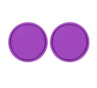 sourcing map 2pcs Car Cup Coasters Universal PVC Car Cup Mats Non-Slip Cup Holder Insert Coasters Car Interior Accessories, Purple