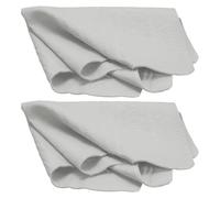 sourcing map 2Pcs Car Premium Shammy Cloth 26" x 16.9" PVA Chamois Wash Drying Towel Ultra Absorbent No Scratches in Bags for Cars Motorcycles Mirrors Glass Countertops Phone Laptop, Gray