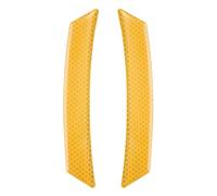 sourcing map 2pcs Car Reflective Trim Side Marker Stickers 6.6" x 1" Automotive Anti-Collision Reflector Guard Strips Car Wheel Eyebrow Bump Protector for Car SUV Pickup Truck, Yellow