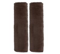 sourcing map 2pcs Car Seat Belt Pad Soft Fiber Seatbelt Shoulder Strap Covers Comfortable Driving Cushion Universal Car Accessories for Car, Brown