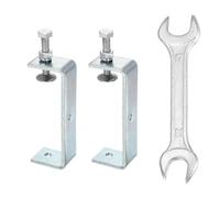 sourcing map 2PCS Carbon Steel C Clamps Mini 5-1/8" (130mm) Wide Jaw Opening Small Galvanized U Clamp for Woodworking Welding Building Household Mounting