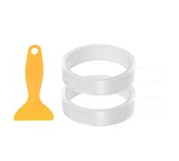 sourcing map 2pcs Caulk Strip Tape Clear 0.8"x10Ft Waterproof Sealing Tape with Sealing Tool for Kitchen Cooktop Sink Bathtub Shower Toilet