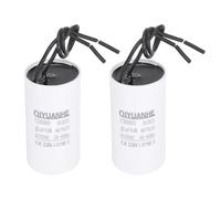 sourcing map 2pcs CBB60 Capacitor, 8uF 450V Run Round Start Capacitor for Water Pump AC Electric Motor HVAC Compressor Generator Air Condenser