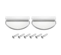 sourcing map 2Pcs Chest Handles, 101 x 57mm Side Ring Pull Lifting Handle, Metal Wooden Box Puller Handles with Screws for Home Toolbox Case Drawer, Silver