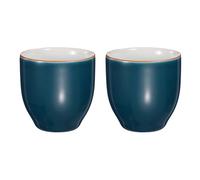 sourcing map 2pcs Chinese Ceramic Teacup 5oz Handmade Ceramic Teacups Traditional Gong Fu Tea Set for Mate Tea Coffee Wine Drinks, Dark Green