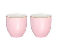 sourcing map 2pcs Chinese Ceramic Teacup 5oz Handmade Ceramic Teacups Traditional Gong Fu Tea Set for Mate Tea Coffee Wine Drinks, Pink