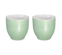 sourcing map 2pcs Chinese Ceramic Teacup 5oz Handmade Ceramic Teacups Traditional Gong Fu Tea Set for Mate Tea Coffee Wine Drinks, Green