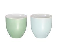 sourcing map 2pcs Chinese Ceramic Teacup 5oz Handmade Ceramic Teacups Traditional Gong Fu Tea Set for Mate Tea Coffee Wine Drinks, Green/Pink Green