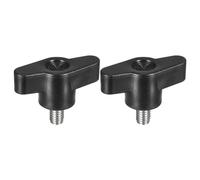 sourcing map 2Pcs Clamping Screw Knob, M6 x 10mm Metric 304 Stainless Steel T Shaped Thumb Screws Handle for Quick Remove Hand Tightening Knob Replacement