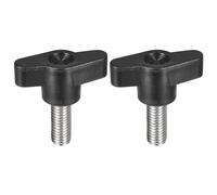 sourcing map 2Pcs Clamping Screw Knob, M8 x 20mm Metric 304 Stainless Steel T Shaped Thumb Screws Handle for Quick Remove Hand Tightening Knob Replacement