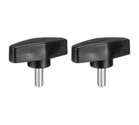 sourcing map 2Pcs Clamping Screw Knob, M8 x 20mm Metric Carbon Steel t Shaped Thumb Screws Handle for Quick Remove Hand Tightening Knob Replacement