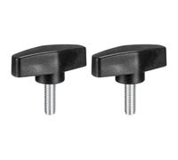 sourcing map 2Pcs Clamping Screw Knob, M8 x 25mm Metric Carbon Steel t Shaped Thumb Screws Handle for Quick Remove Hand Tightening Knob Replacement