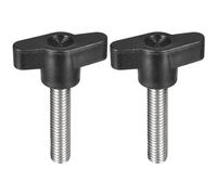 sourcing map 2Pcs Clamping Screw Knob, M8 x 35mm Metric 304 Stainless Steel T Shaped Thumb Screws Handle for Quick Remove Hand Tightening Knob Replacement