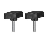 sourcing map 2Pcs Clamping Screw Knob, M8 x 35mm Metric Carbon Steel t Shaped Thumb Screws Handle for Quick Remove Hand Tightening Knob Replacement