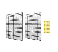 sourcing map 2pcs Classroom Pocket Chart for Cell Phone, 36-Pocket Phone Calculator Holder Organizer Door Wall Hanging, White
