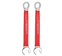 sourcing map 2Pcs Combination Wrench 13mm Metric Open End 10-Degree Offset 12-Point Box End Double Ended Wrenches Spanners Tools for Household Automotive Machinery DIY Repair