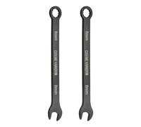 sourcing map 2Pcs Combination Wrench 8mm Metric 12-Point Box and Open End Chromium Vanadium Steel CR-V Double Ended Spanner Tool for Automotive Pipe Furniture Machinery DIY Repair, Black
