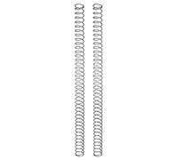 sourcing map 2Pcs Compression Spring, 17mm OD, 1.5mm Wire Size, 300mm Free Length, Spring Steel Construction Extended Mechanical Compression Springs for Shop and Home Repairs, Silver Tone
