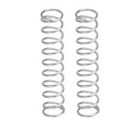 sourcing map 2Pcs Compression Springs, 0.7mm Wire Diameter x 7mm OD x 30mm Length 304 Stainless Steel Extension Spring Ballpoint Pen Pressure Springs for Shop Home Repairs, Silver