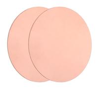 sourcing map 2Pcs Copper Round Plate, 0.04"(1mm) Thick 4.3"(110mm) Dia Pure Copper Metal Sheet T2 Copper Round Disc Brass Circle Gaskets for Metal Stamping DIY Crafts