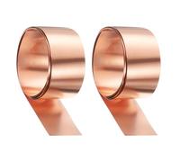 sourcing map 2pcs Copper Sheet Roll 0.3mm Thick Copper Flashing 99.95% Pure Copper Strip Waterproof Metal Foil Plate for Building Electronics DIY (1.2" Width x 3.28ft)