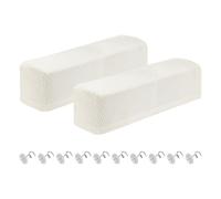 sourcing map 2Pcs Couch Arm Covers, Stretch Sofa Armrest Cover with Twist Pins Scratch-Resistant Sofa Arm Protectors for Chairs Sofas Couch Armchair (27.5"- 29.5" Length, Cream)