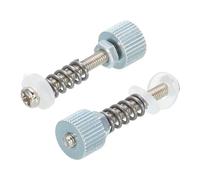 sourcing map 2PCS CPU Water Cooling Head Screw M3 Iron Silver CPU Fixing Screws with Gasket Hexagonal Knurled Nut for PC Computer Water Cooling Block